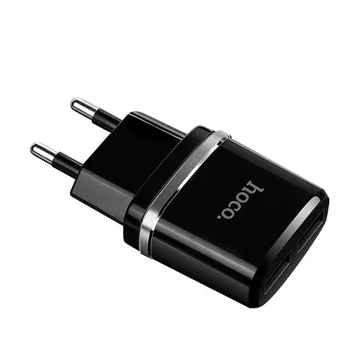 Адаптер сетевой Hoco Micro cable C12 2USB, 2.4 А - фото 3