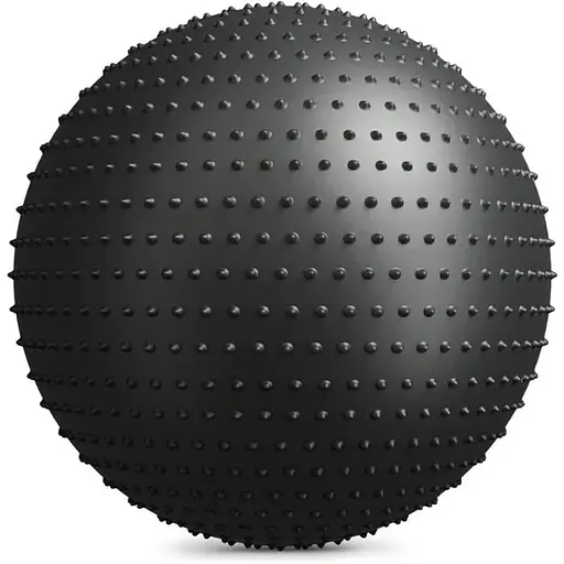 Фитбол массажный Hop-Sport 65см черный + насос