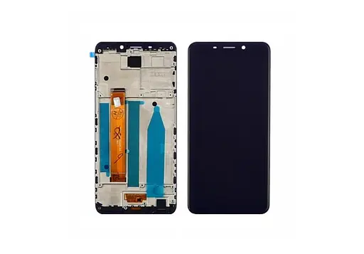 Дисплей для Meizu M6s с черным тачскрином и корпусной рамкой - фото 1