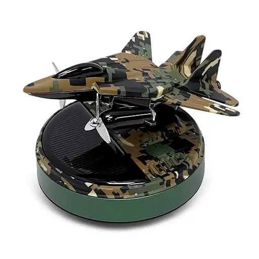 Ароматизатор автомобільний Військовий літак B5 на сонячній батареї