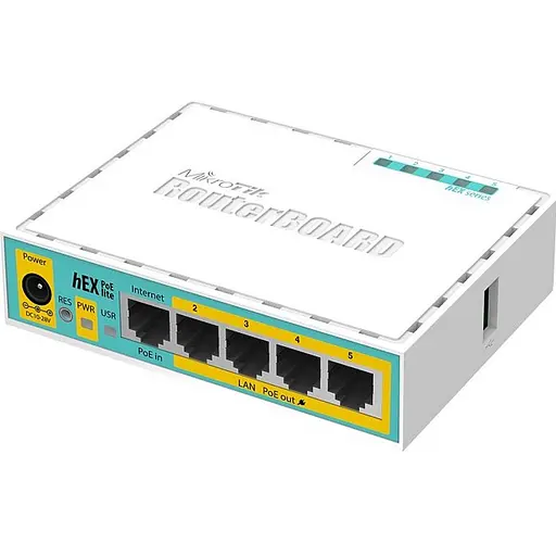 Маршрутизатор (роутер) MikroTik hEX PoE lite (RB750UPr2) [137443] - фото 2