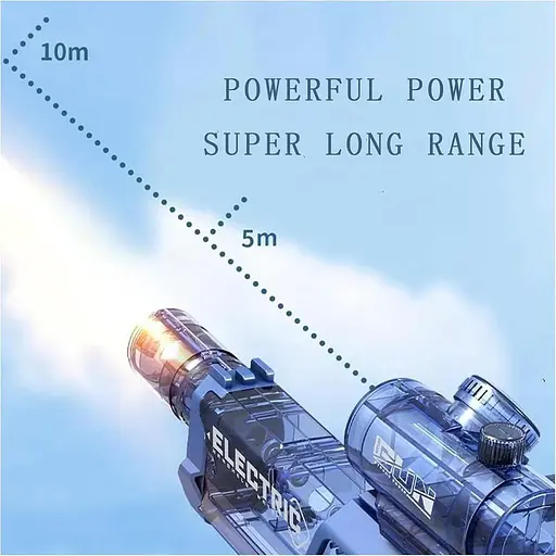 Электрический водяной бластер Ultimate Battle Aqua Combat большой дальности со светом - фото 3