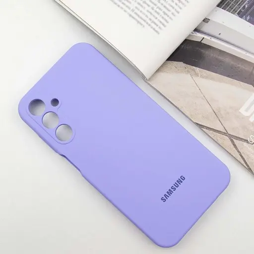 Чохол Lakshmi Silicone Cover Full Camera (AAA) with Logo для Samsung Galaxy A16 4G/5G Бузковий / Dasheen - фото 2