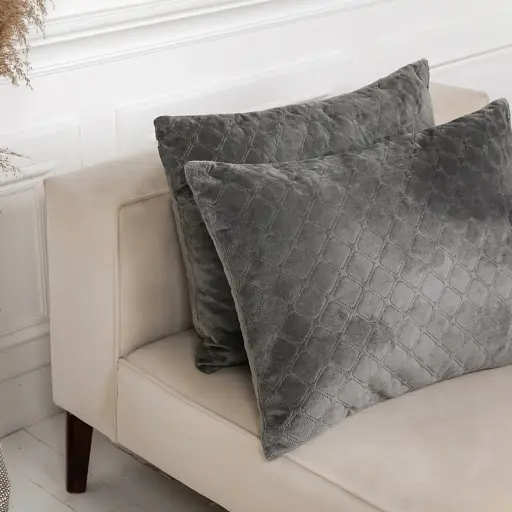 Подушка декоративна ТЕП Velour Сіра 50 x 70 см (3-00435_10059) - фото 1