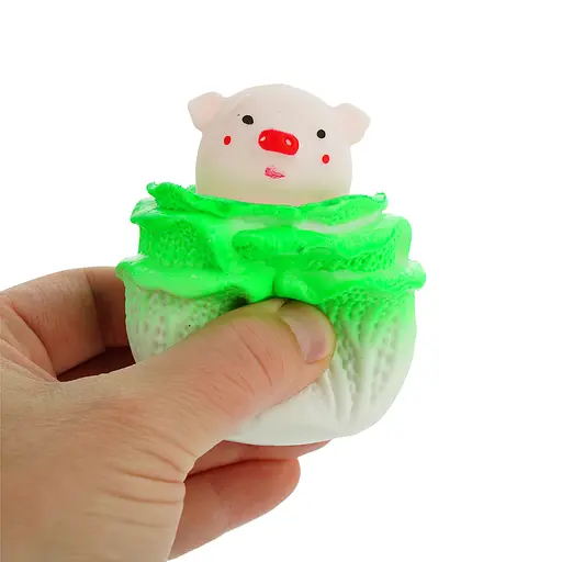 Игрушка антистресс No brand Капуста с животным в ассортименте (985953) - фото 3