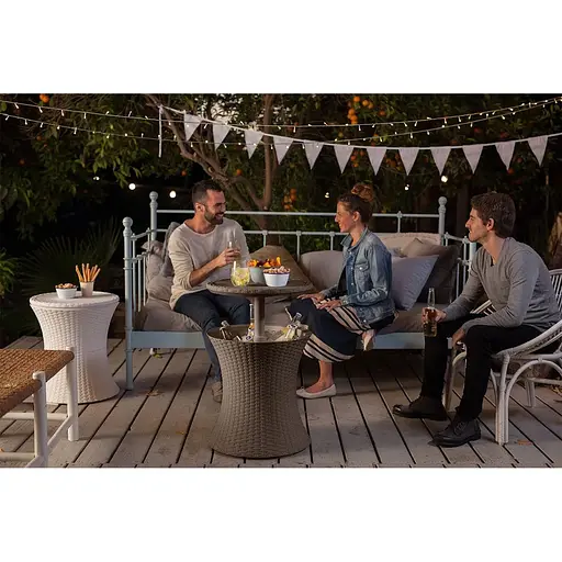 Стол-бар пластиковый Keter Cool Bar Rattan коричневый - фото 3