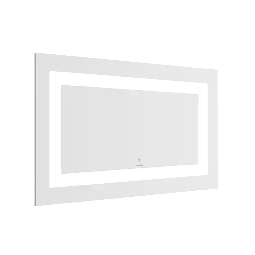 Дзеркало Volle Luna Cuadro прямокутне 70x100 см, з підсвічуванням по контуру, із сенсорним вимикачем хром 1648.53121700, Хром - фото 2