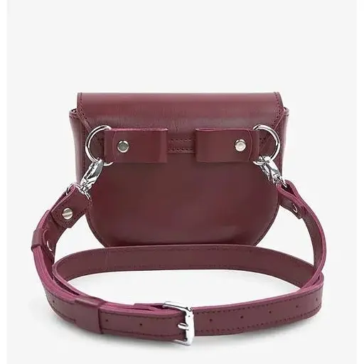 Жіноча шкіряна сумка Ruby S бордова краст - фото 1