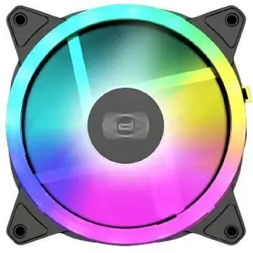 Вентилятор 120 мм PcCooler F3 T120 ARGB чорний 3 шт. 120х120х25 мм 500 - 1800 об/хв до 21.6 дБ 4-pin (PWM)/3-pin (ARGB) - фото 1