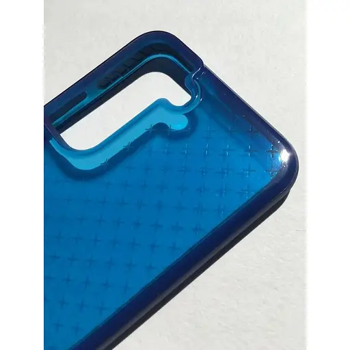 Оригинальный противоударный силиконовый чехол Tech21 Evo Check для Samsung Galaxy S22 (6.1") Blue (T21-9408) - фото 4