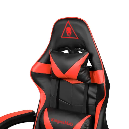 Кресло геймерское Kruger & Matz GX-150 с подставкой для ног Red/Black - фото 7