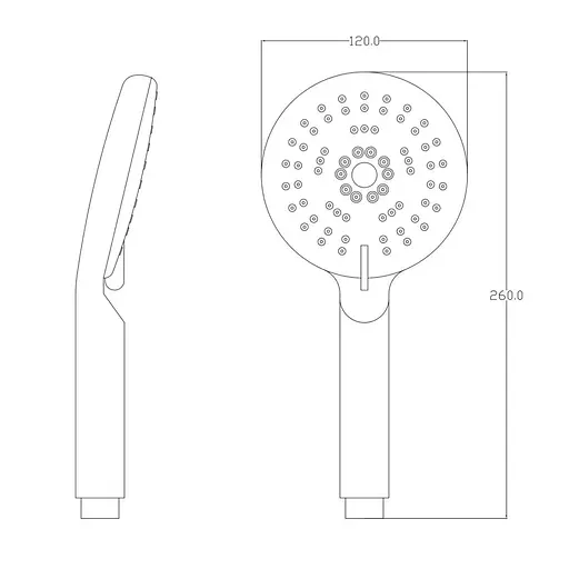 Ручной душ 5-режимов, хром Frap F14, Хром - фото 2