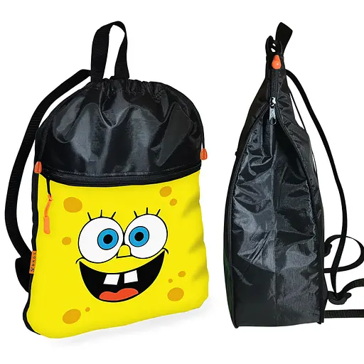 Шкільний рюкзак дитячий Губка Боб + Сумка для взуття спортивної форми рюкзак-мішок для хлопчика (01683) - фото 2