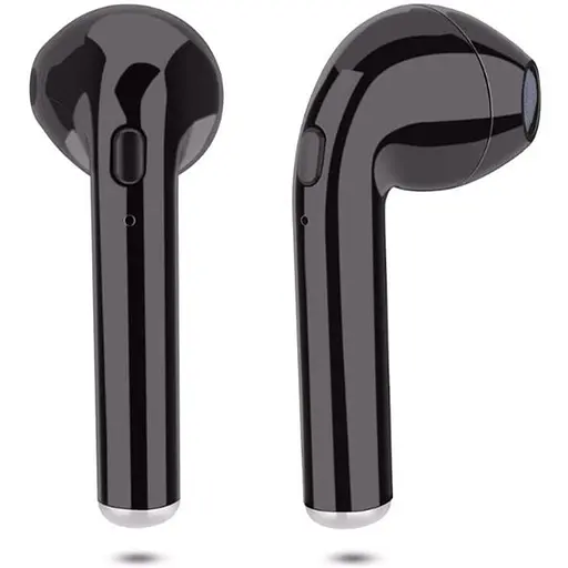 Бездротові блютуз навушники TWS i7S з боксом для зарядки чорні (au007) - фото 3