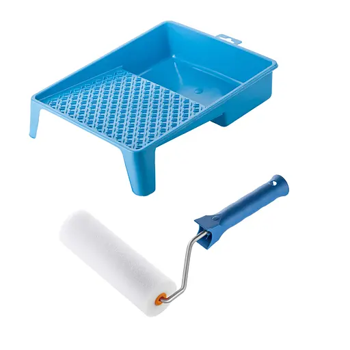 Валик "Поролоновий" 150х50 мм з ручкою та ванночка Polax (770-170) - фото 1