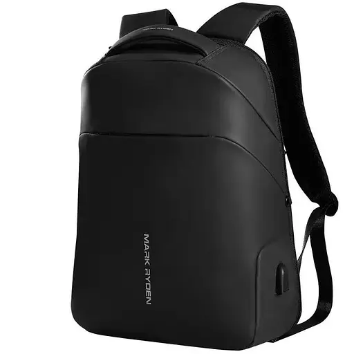 Рюкзак Mark Ryden для ноутбука 15.6 дюймов MR9068YY с дождевиком и USB портом Черный - фото 1