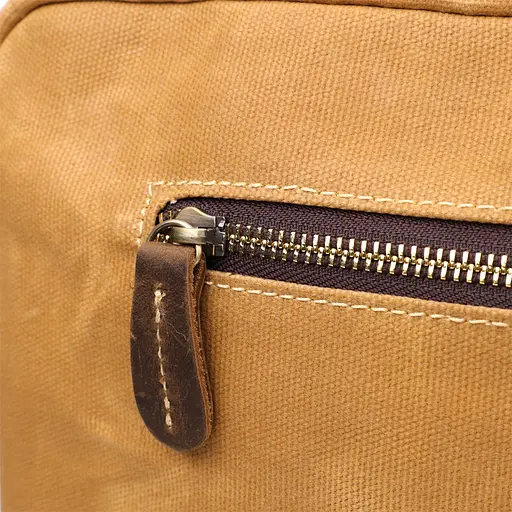 Портфель Vintage зі шкіряними вставками 37х28х8 см sum0027464 - фото 6