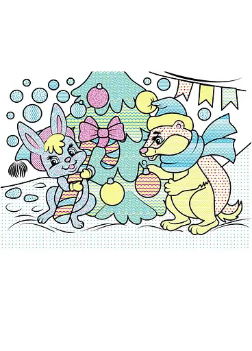 Водні розмальовки. Єнот у зимовій казці 9789669479921 - фото 3