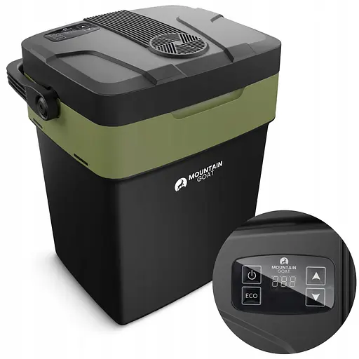 Холодильник туристический Mountain Goat 29 л электрический, переносной Black/Olive (P-5905973405133) - фото 1