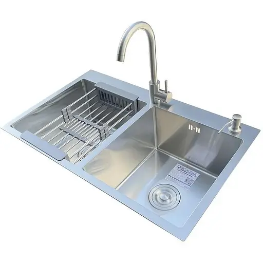 Комплект мийка + змішувач Romzha Arta U-730D (A) - фото 1