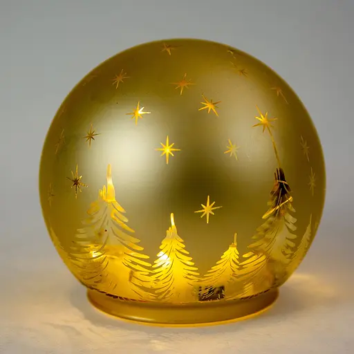 Світильник декоративний Chomik Куля скляний LED 12x11 см золотий (BOZ1846) - фото 2