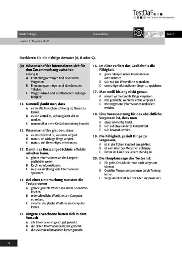 TestDaF Musterprufung 5. Heft mit Audio-CD. Test Deutsch als Fremdsprache - фото 14