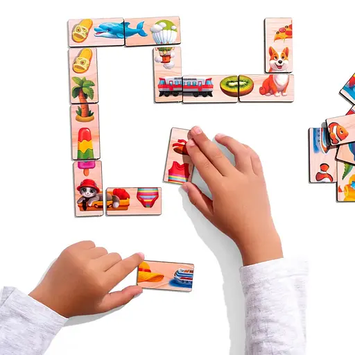 Дерев'яне доміно Ubumblebees Половинки (ПСД266) PSD266 - фото 7