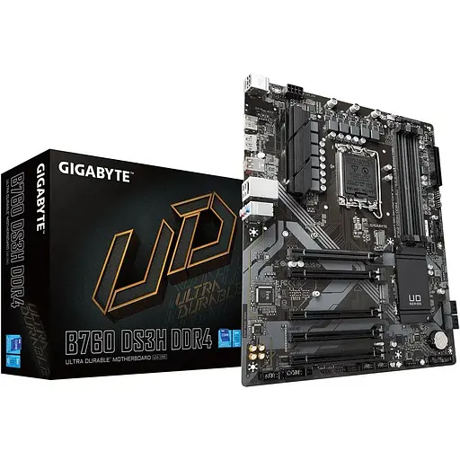 Материнская плата Gigabyte B760 DS3H DDR4 s1700 B760 4xDDR4 M.2 HDMI DP ATX - фото 6
