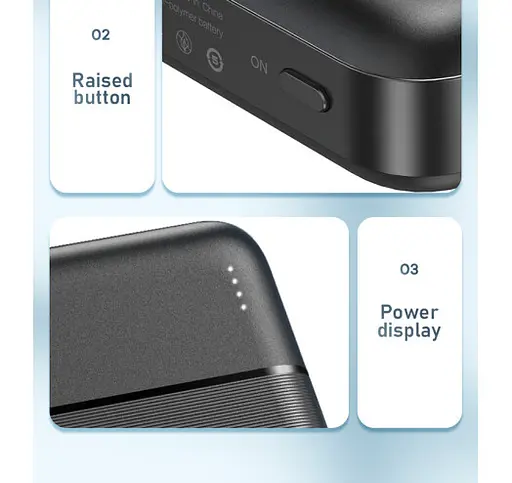 Універсальна мобільна батарея Remax Langgo RPP-166 20000mAh 2USB (2.1A) Чорний - фото 7