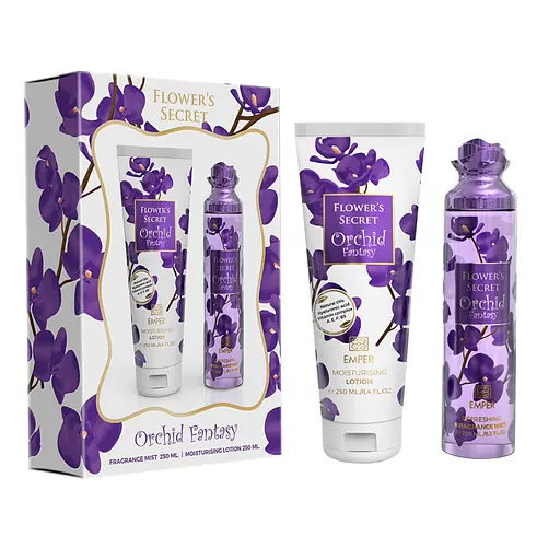 Подарунковий набір жіночий Emper Flower`s Secret Orchid Fantasy 250 мл body mist + 250 мл body lotion (MM36055) - фото 2