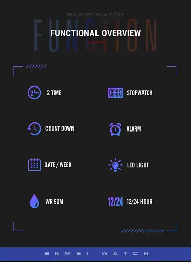 Наручний годинник чоловічий Skmei 1895 Black White, 1895BKWT (18473) - фото 6