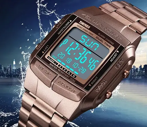 Спортивний годинник Skmei Illuminator Темне кофе - фото 10