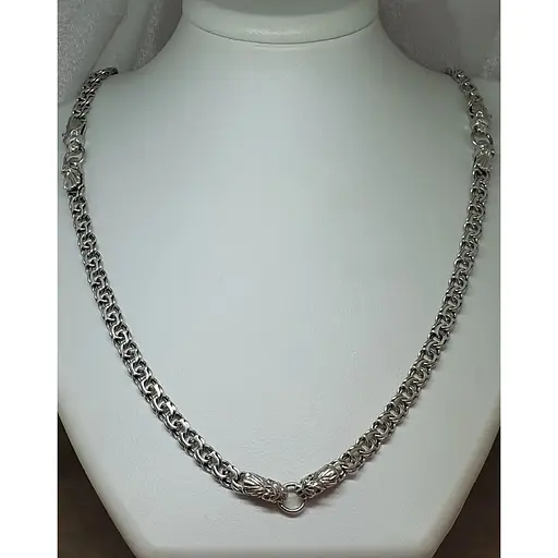 Серебряная цепочка Бисмарк со львом. 6035 60 - фото 2