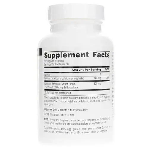 Натуральна добавка Source Naturals Broccoli Sprouts Extract, 120 таблеток - фото 2