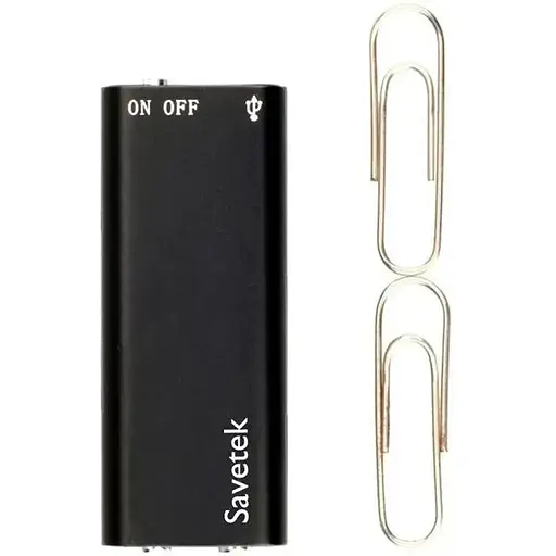 Найменший диктофон Savetek 200 (GS-R01s) 8 ГБ VOX - фото 2