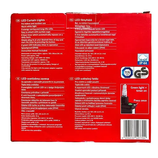 Світлодіодна гірлянда штора Melinera curtains Зірки 9 шт - фото 3