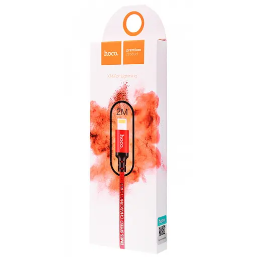 Дата кабель Hoco X14 Times Speed Lightning Cable (2m) Червоний - фото 2