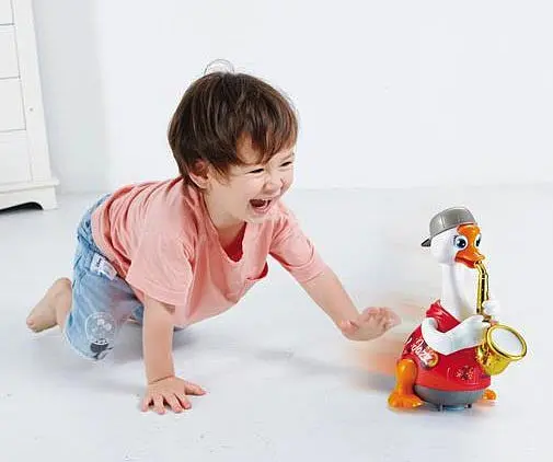 Гусь-саксофонист Hola Toys 6111-red Музыкальная игрушка Красный - фото 3