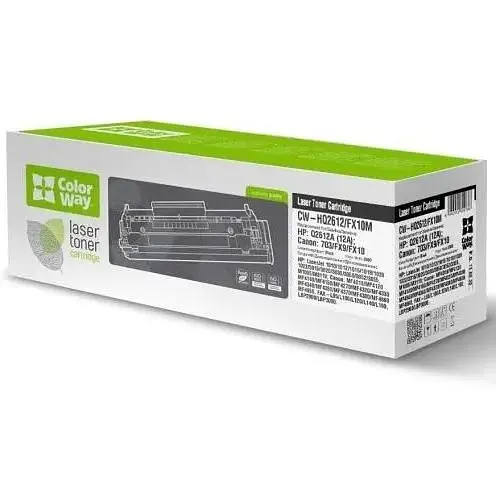 Картридж ColorWay HP 12A Q2612A Black teh0024447 - фото 1