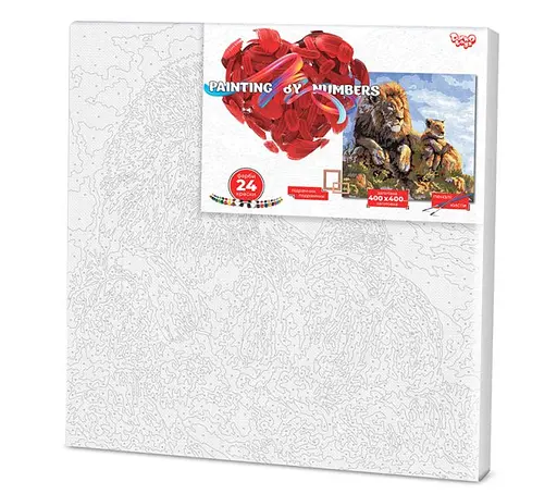 Картина по номерам 40х40 KpNe-02 Danko Toys PAINTING BY NUMBERS Вид 6 - фото 2