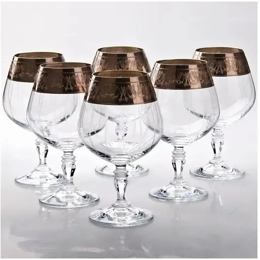 Набір келихів для бренді коньяку Lora Камена 380 мл 6 шт. NGC147SETBRANDY-D2 - фото 3