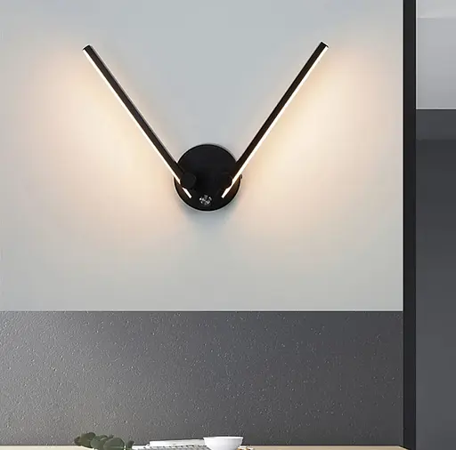 Бра в чорному кольорі корпусу з регулюючими лінійними ріжками | Арт. WSE 11 BK | Line F - фото 3