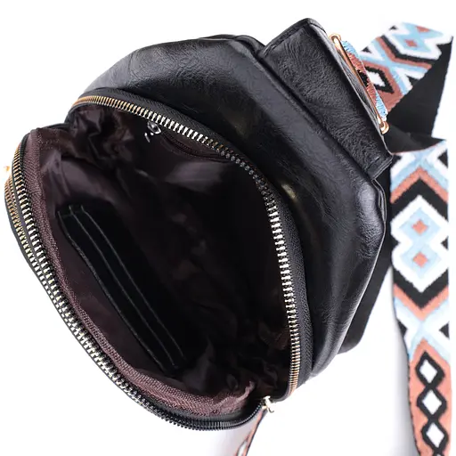 Сумка Vintage небольшого размера с одной лямкой через плечо из гладкой экокожи 16х25х6.5 см sum0026939 - фото 7