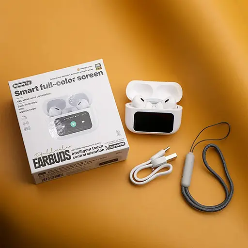 Вакуумные беспроводные наушники с экраном Remax Cozypods W30N TWS - фото 3