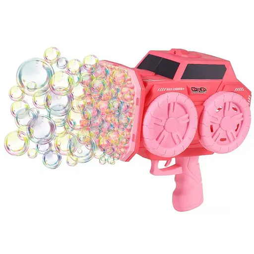 Пістолет з мильними бульбашками SHT KB1294 Car на 139 отворів + 2xbottle 60ml Pink