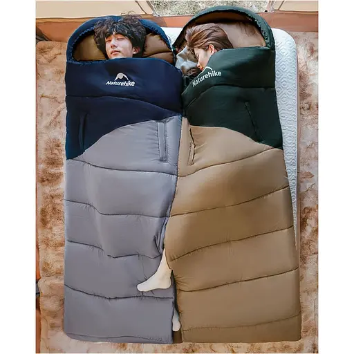 Спальник с копюшоном Naturehike Sunny Day PL02 U450 CNK2550WS028 Blue Navy (6977465868428) [146772] - фото 9