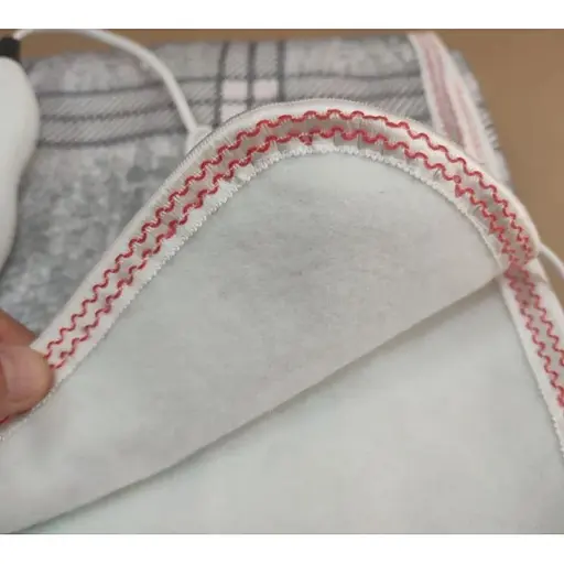 Електропростирадло байкове 70×150 см з регулятором нагріву Сірий 120 Вт - фото 2