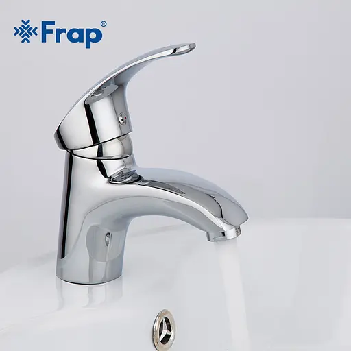 Смеситель для умывальника шпилька Ø40 Frap 1/10 F1021 Хром - фото 2