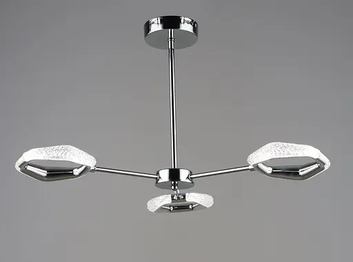 Люстра підвісна світлодіодна Sirius B YH1304/3 CH 18W хромова