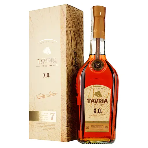 Уценка. Коньяк Tavria Vintage Select XO 40% 0.5 л, в подарочной упаковке